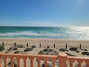 En la playa 