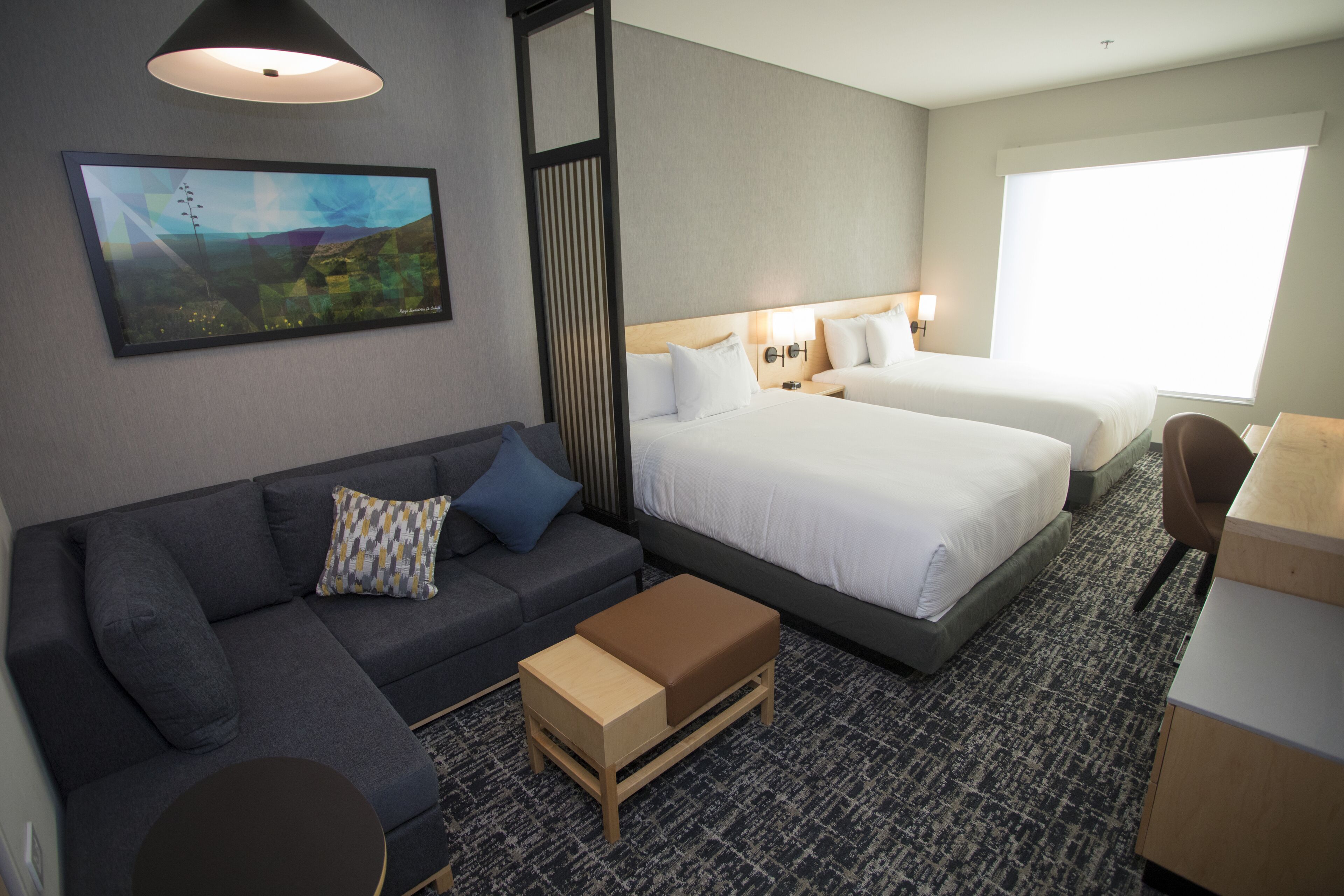 room (2 queen beds with sofa bed) | premium bedding, pillow-top beds, minibar, in-room safe