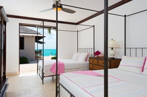 4 bedrooms, iron/ironing board, WiFi, bed sheets