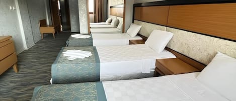 Select Comfort beds, minibar, blackout curtains, iron/ironing board