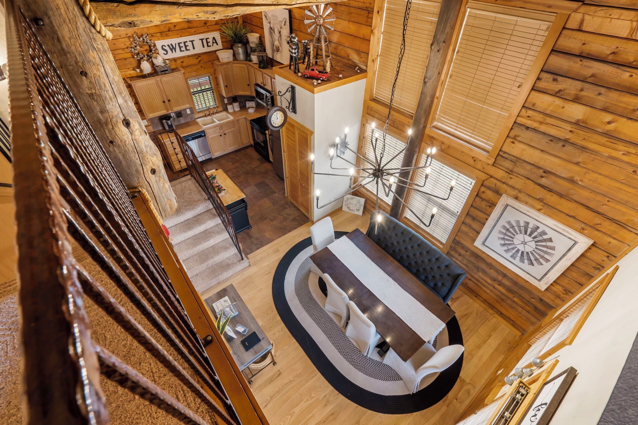 Smart TV, fireplace, DVD player