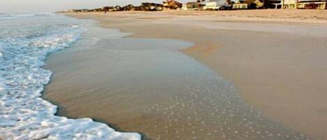 Vlak bij het strand