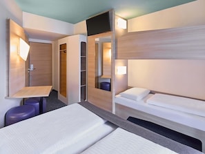 Desk, laptop workspace, soundproofing, free WiFi