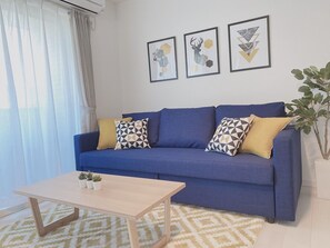 1 Bedroom Apartment with Balcony 203 | Living area