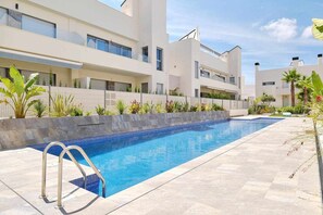 A heated pool