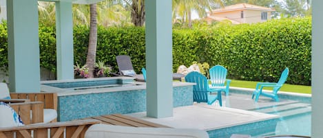 Una piscina climatizada