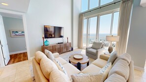 Condo, 3 Bedrooms | Living area | TV - Silver Beach Towers 1905e 3 Bedroom Condo by RedAwning (Destin)