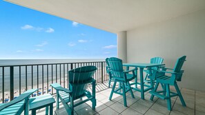 Outdoor dining - New to the Rental Market, New Owner, Beachfront!! (Orange Beach)