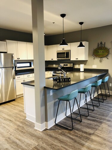 Historical building charm with complete updates in downtown Cheboygan!