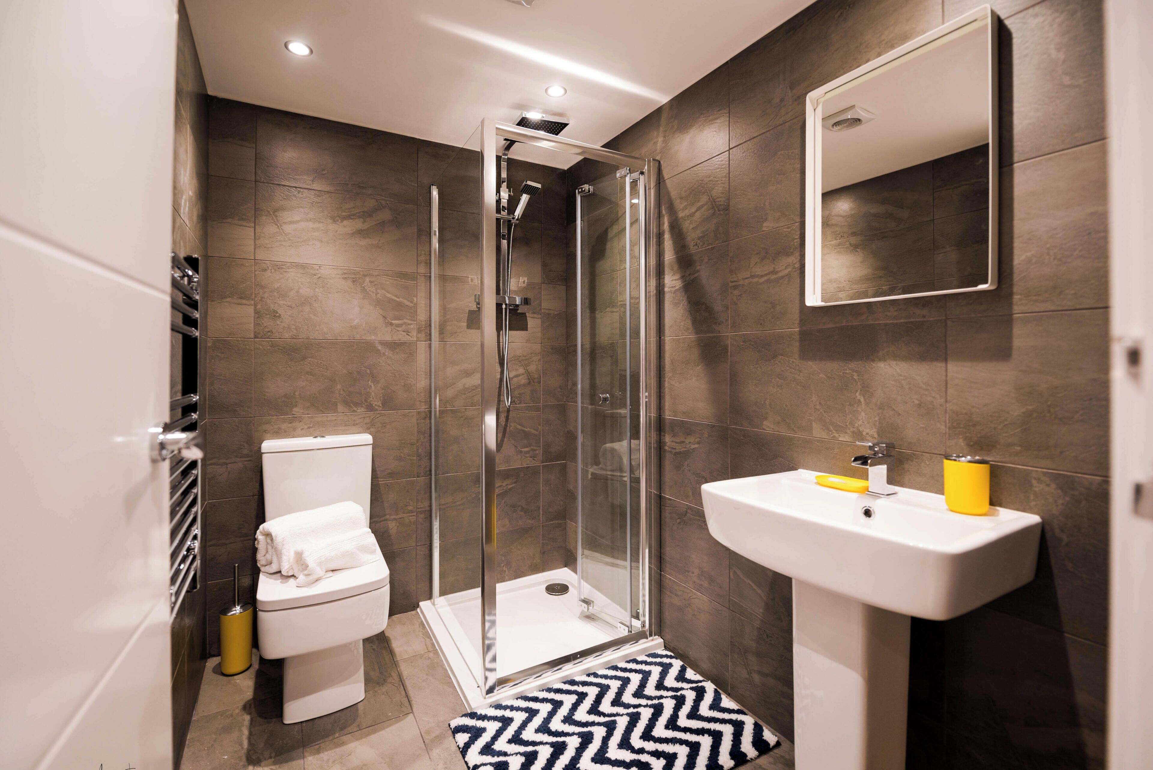 Shower, hair dryer