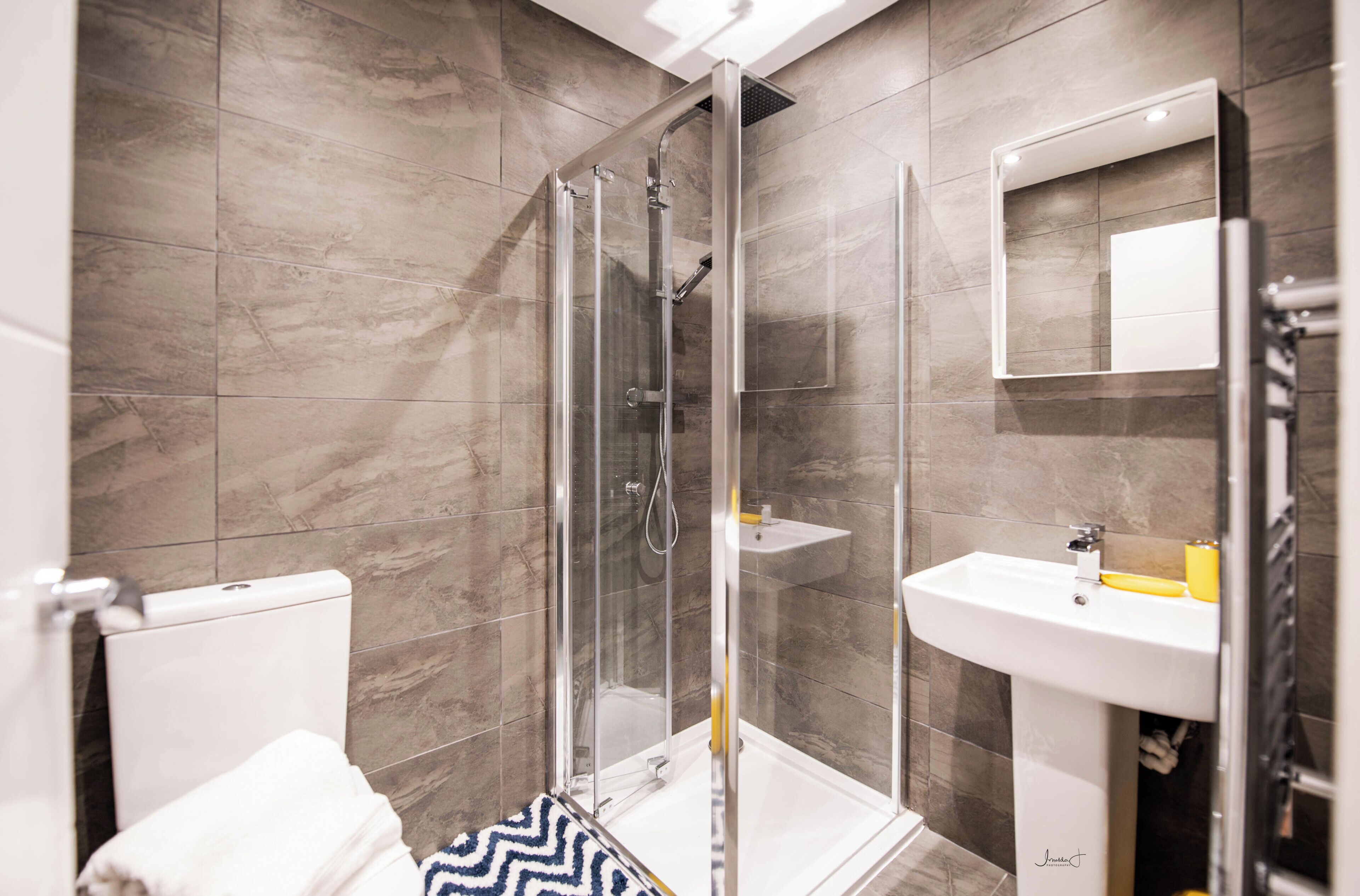 Shower, hair dryer
