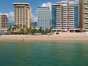 On the beach, beach bar