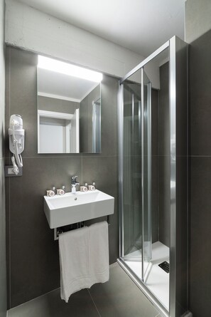 Shower, rainfall showerhead, hair dryer, bidet