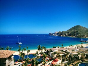 Vista a la playa o el mar