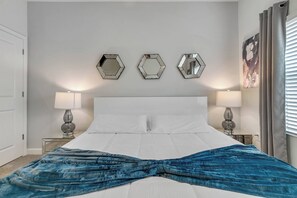 4 bedrooms, travel cot, WiFi, bed sheets