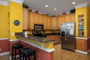 Fridge, dishwasher, coffee/tea maker, cookware/dishes/utensils - Sea Watch @ Pavilion Watch - Ocean Views ~ Close to Town! (Folly Beach)