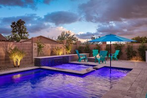 A heated pool