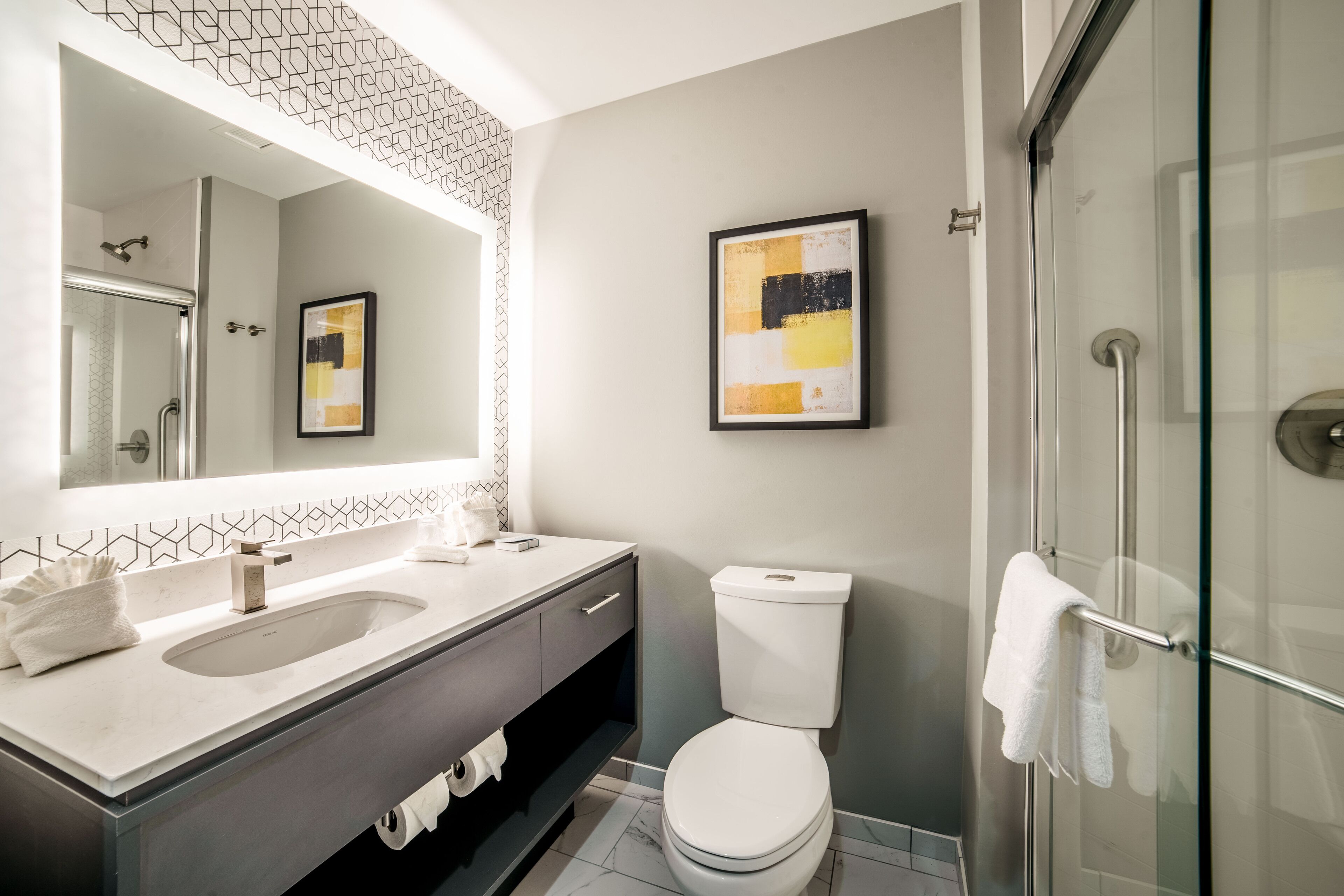 free toiletries, hair dryer, towels, soap