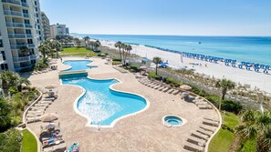 Pool - Silver Beach Towers 1905E is a Gulf Front 3 BR Penthouse - views are spectacular (Destin)