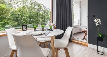 Apartment by the River in Kolobrzeg | Balcony and Parking