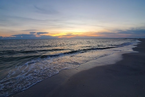 Waterfront Property with Dock and 2 Minute Walk to the Beach