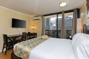 Desk, iron/ironing board, free WiFi, bed sheets