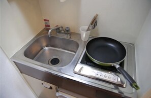 Apartment, Non Smoking | Private kitchenette | Fridge, microwave, stovetop, electric kettle - Exsaison Shirokita 705 (Osaka)