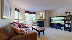 TV, fireplace, Netflix, streaming services
