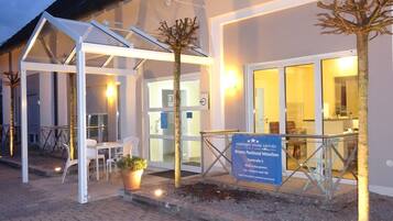 Front of property – evening/night