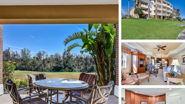 Outdoor dining - Beautiful 5 Star Apartment on the Prestigious Reunion Resort and Spa, Orlando Apartment 3811 (Kissimmee)
