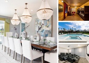 Dining - You and Your Family Will Love This 5 Star Villa With Private Pool on Encore Resort at Reunion, Orlando Villa 3746 (Kissimmee)