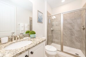 Combined shower/bathtub