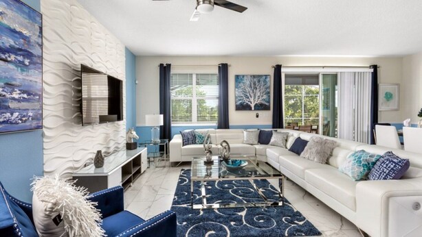 Living room - Your Family Will Love the Private Pool at Your Private Villa on Champions Gate Resort, Orlando Villa 3812 (Davenport)