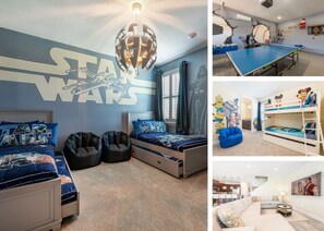 8 bedrooms, laptop workspace, free WiFi, bed sheets - Picture Renting Your 5 Star Villa With Private Pool on Encore Resort at Reunion, Orlando Villa 3808 (Kissimmee)