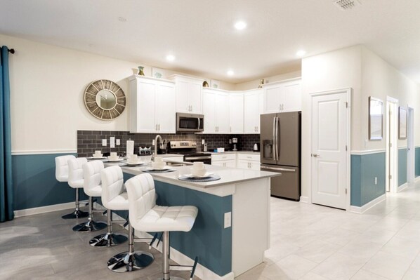 Microwave, oven, stovetop, dishwasher