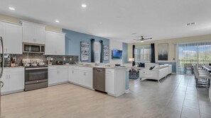 Microwave, oven, stovetop, dishwasher - The Secret to Enjoying a Villa Holiday of a Lifetime Staying on Champions Gate Resort, Orlando Villa 3758 (Davenport)