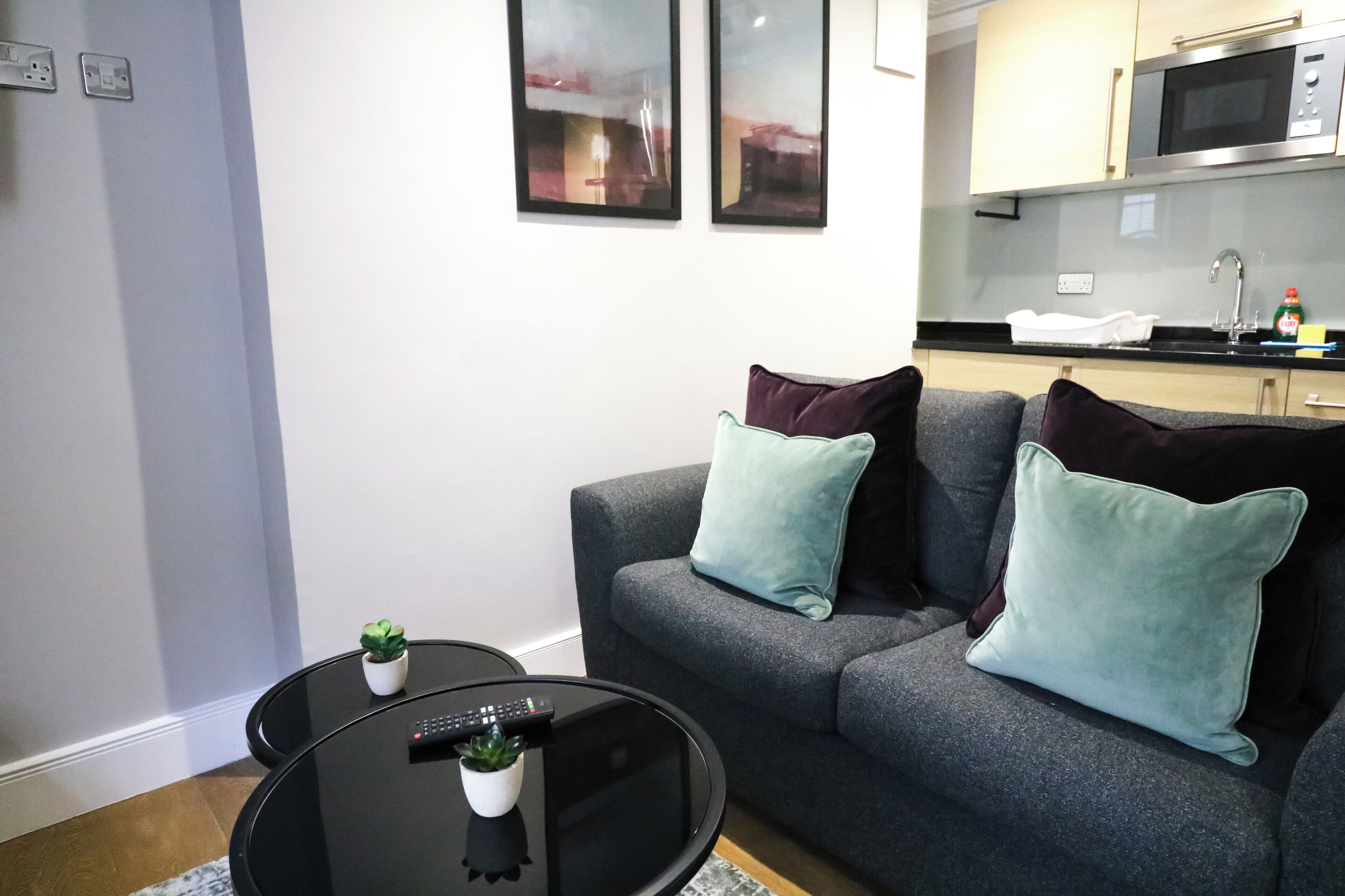 Apartment | Living area | 42-inch TV with cable channels, Netflix, streaming services