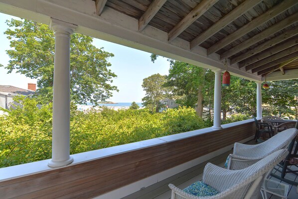 Terrace/patio - Golden Sands at Good Harbor: Just walk across the street to the beach. (Gloucester)