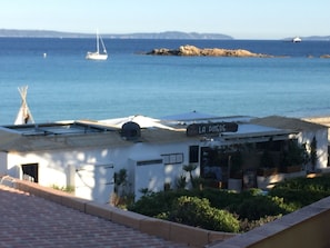 Vue depuis lâhĂ©bergement