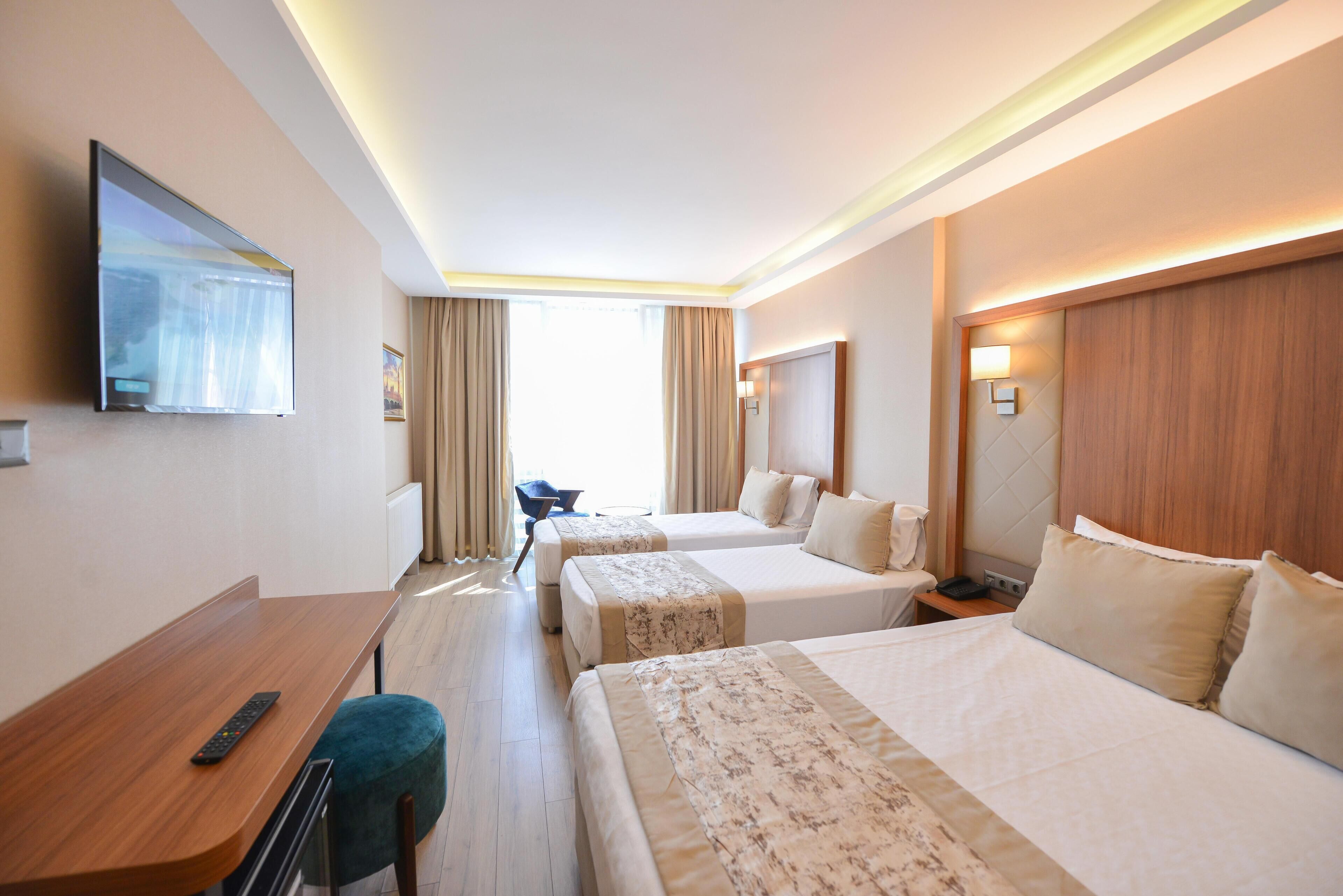 business triple room | 1 bedroom, premium bedding, minibar, desk