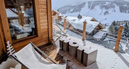Chalet Naïga - luxury - 5 suites, spa, panoramic view, - Montgenèvre