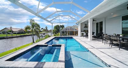 Waterfront Pool Home With Dock and Spa
