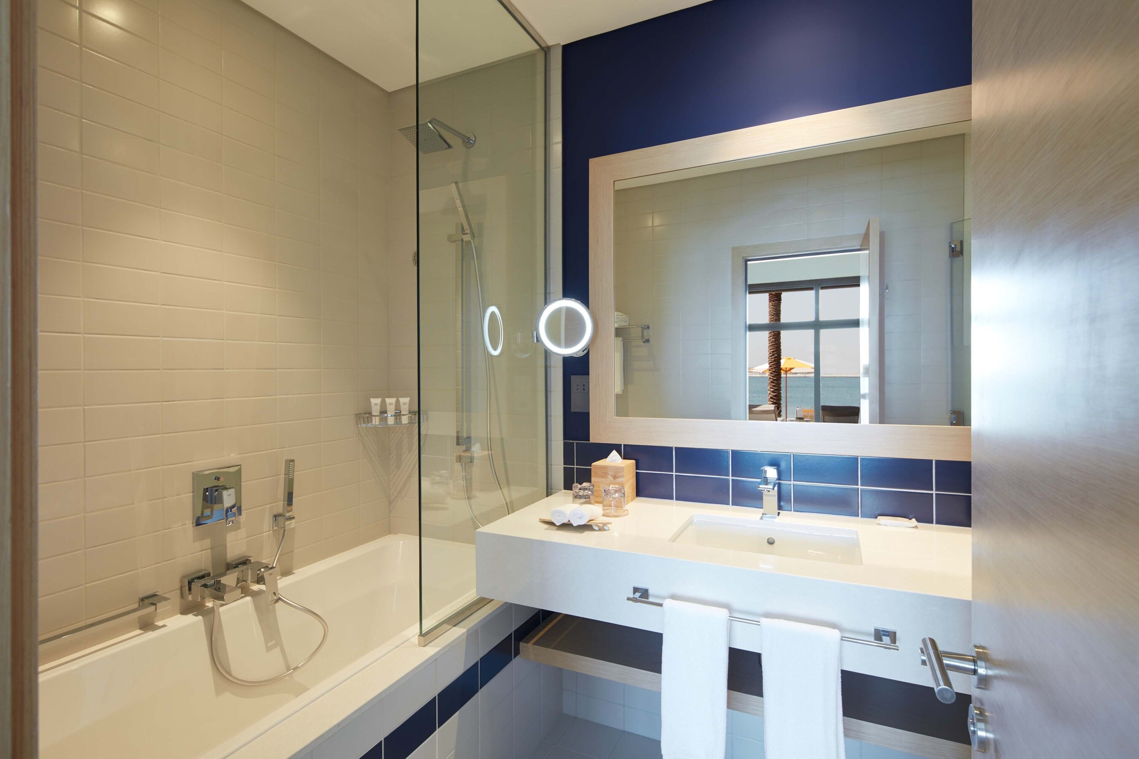 suite, 2 bedrooms, sea view (beach chalet) | bathroom | shower, rainfall showerhead, eco-friendly toiletries, slippers