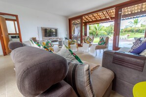 Living room - SA01 Excelente Casa 4 Quartos - Sauípe (Mata de São João)