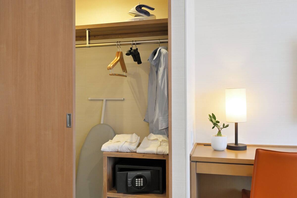 In-room safe, blackout drapes, iron/ironing board, WiFi (free)