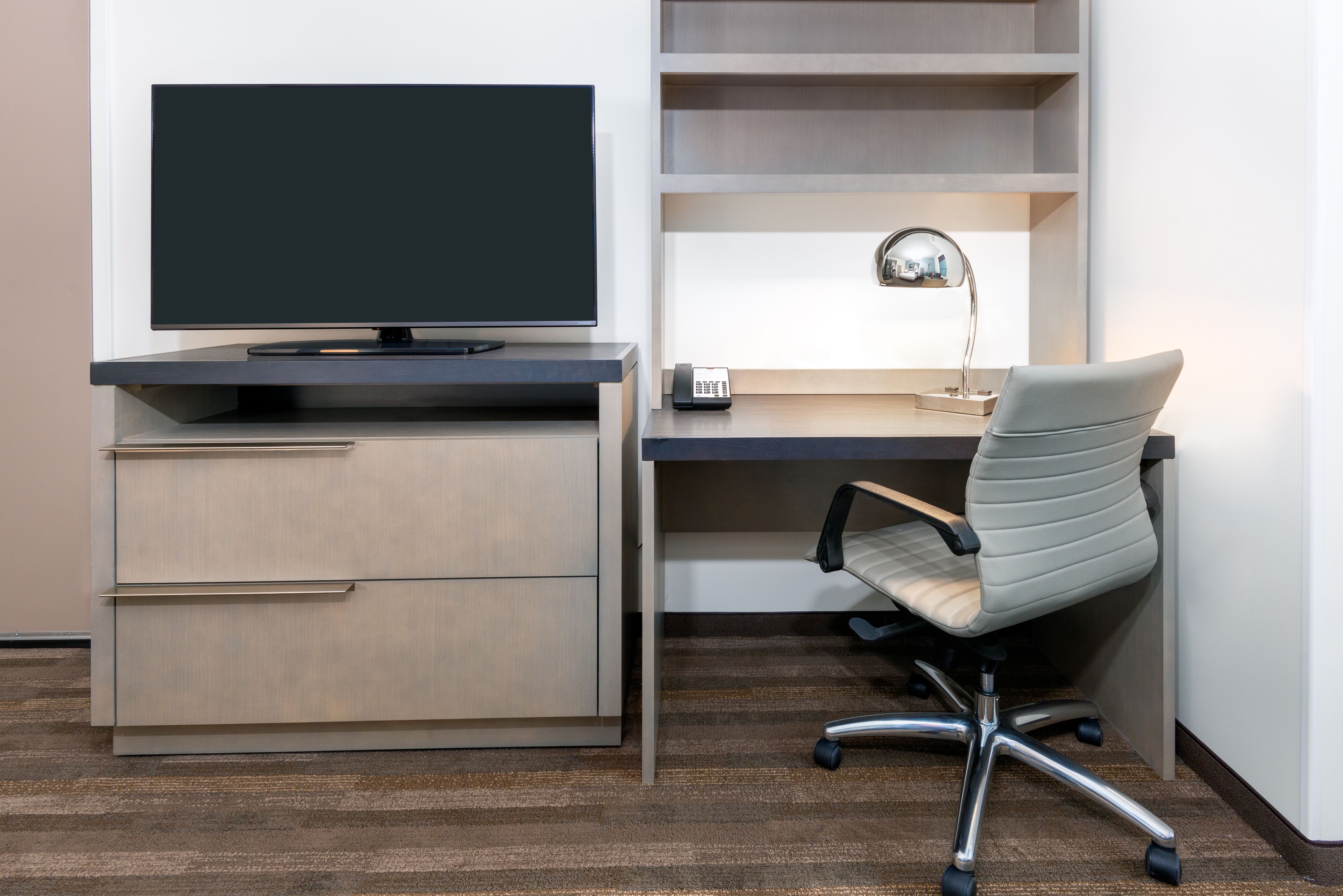 in-room safe, desk, blackout curtains, iron/ironing board