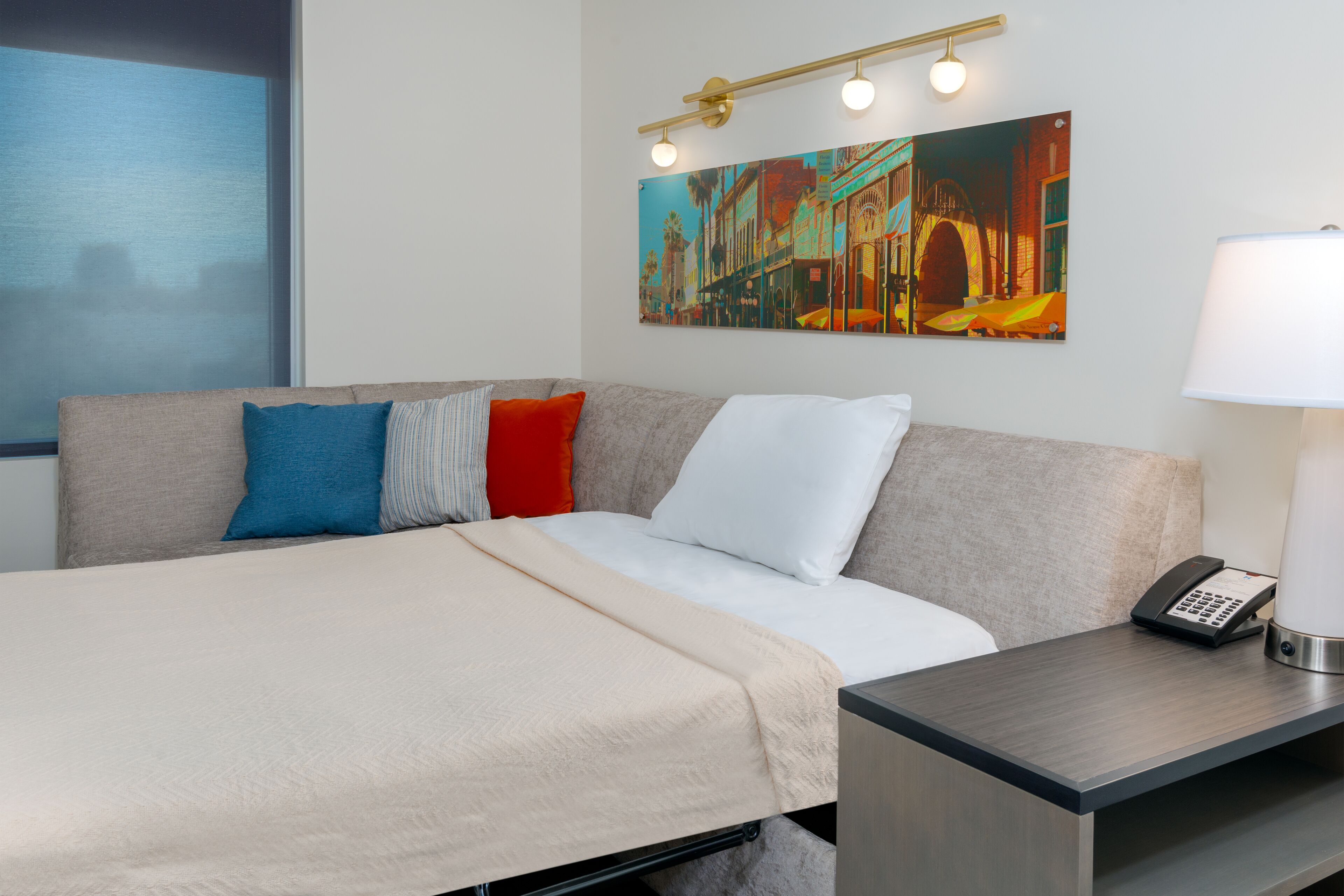 In-room safe, desk, blackout curtains, iron/ironing board