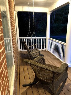 Terrace/patio - Historic Farmhouse, Quaint Vermont Experience (Andover)