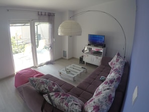 TV connectée, cheminée