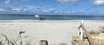 Private home with a pool on a tropical island, only a 2 minute walk to the Gulf!